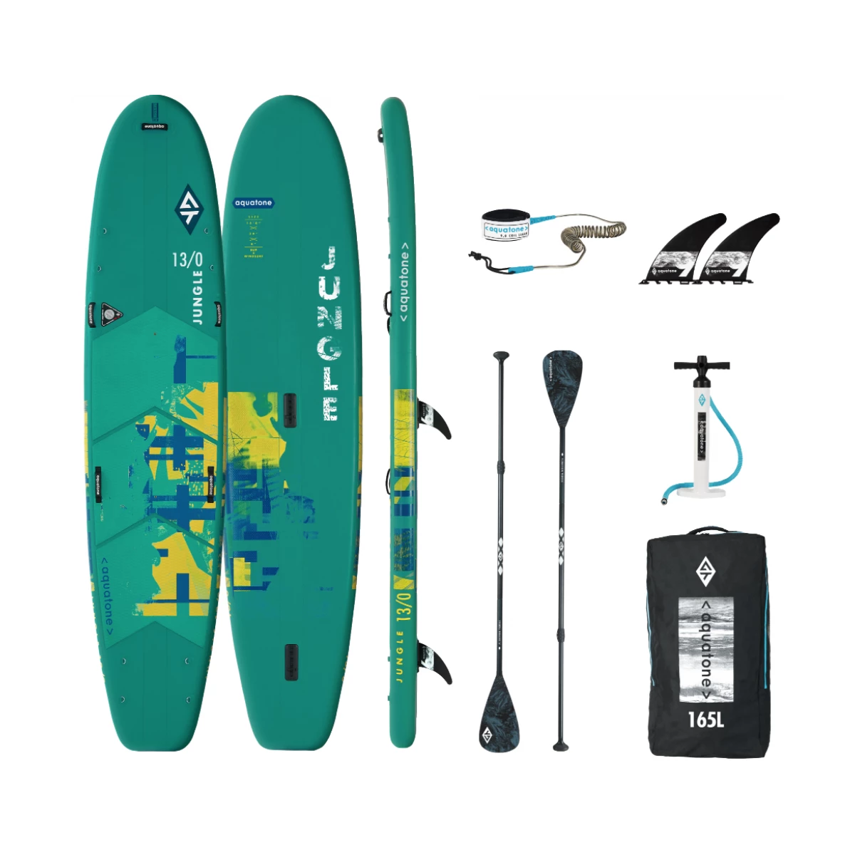 Aquatone Jungle 13'0 Oppustelig SUP - Komplet Pakke 1 Aquatone Jungle 13'0 Oppustelig SUP - Komplet Pakke