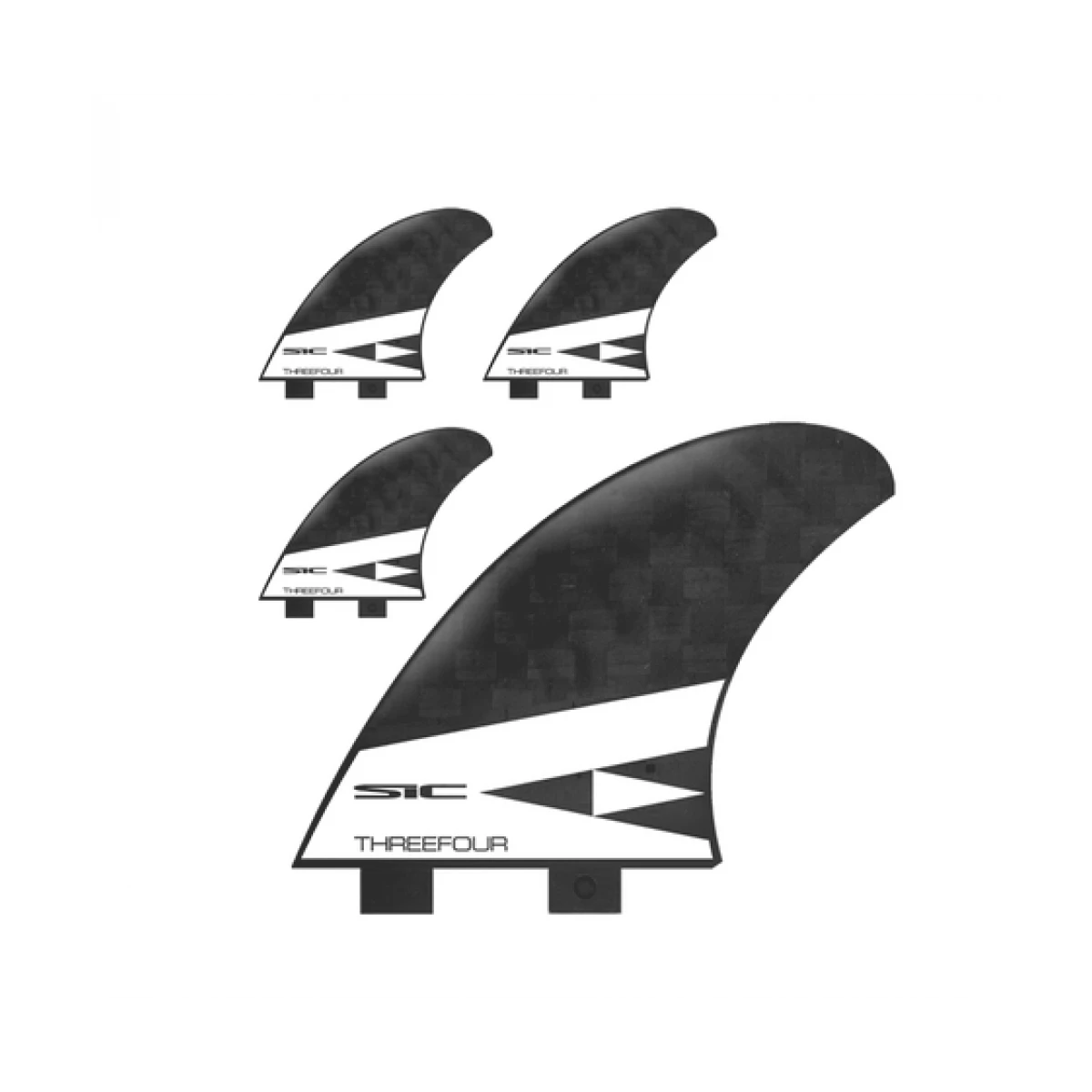 Sic SUP ThreeFour (Quad/Tri) Carbon Finner 1 Sic SUP ThreeFour (Quad/Tri) Carbon Finner