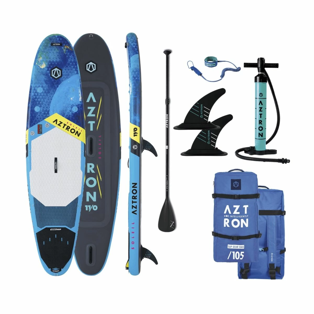 Aztron Soleil 11'0 Dobbelt Chamber 2021 Oppustelig (Windsurf Kompertibel) SUP 1 Aztron Soleil 11'0 Dobbelt Chamber 2021 Oppustelig (Windsurf Kompertibel) SUP